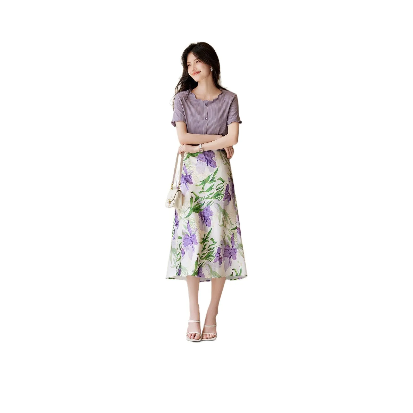XWI T Shirt Women's Lavender Purple