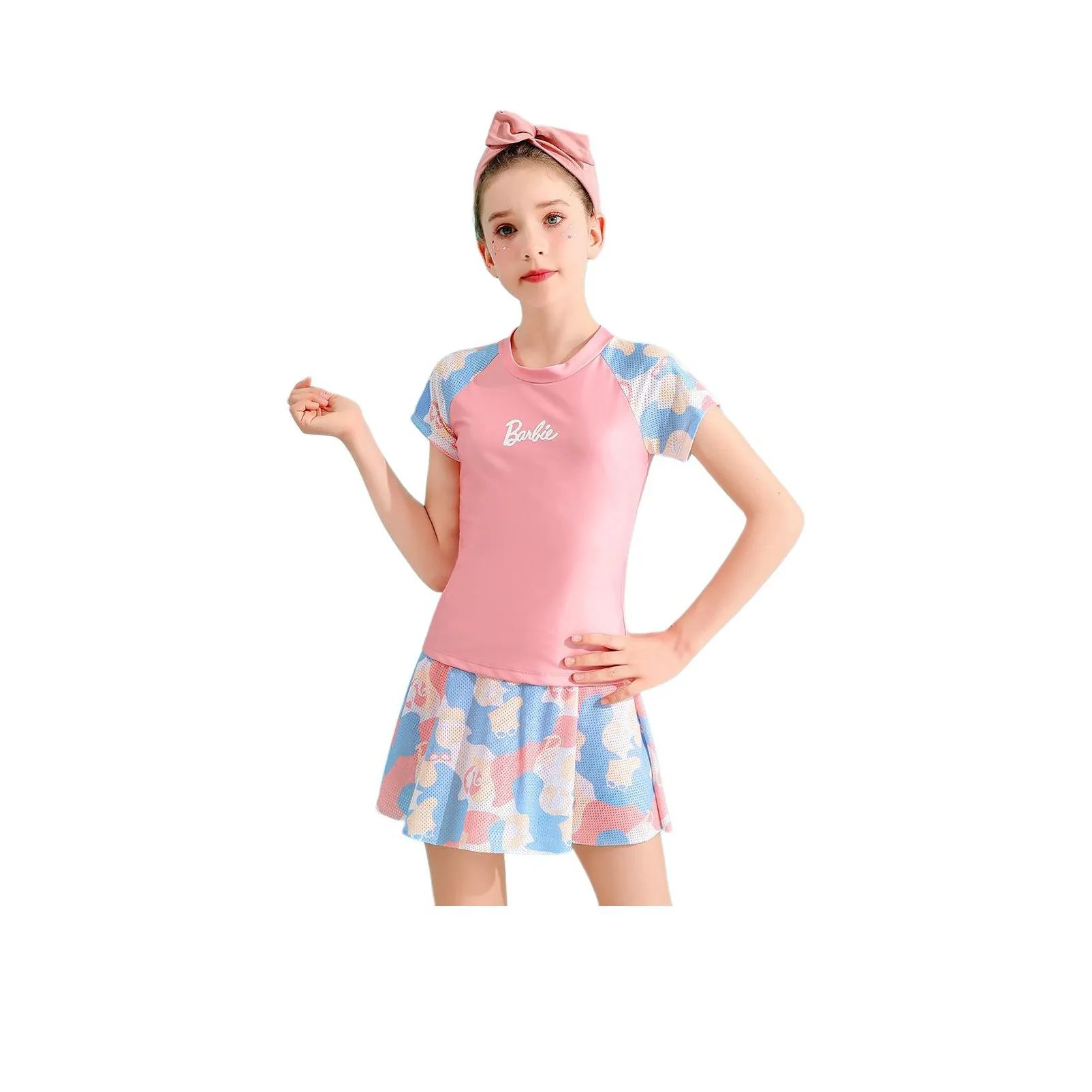 Барби Детский Купальник Розовый для детей 3-7 лет