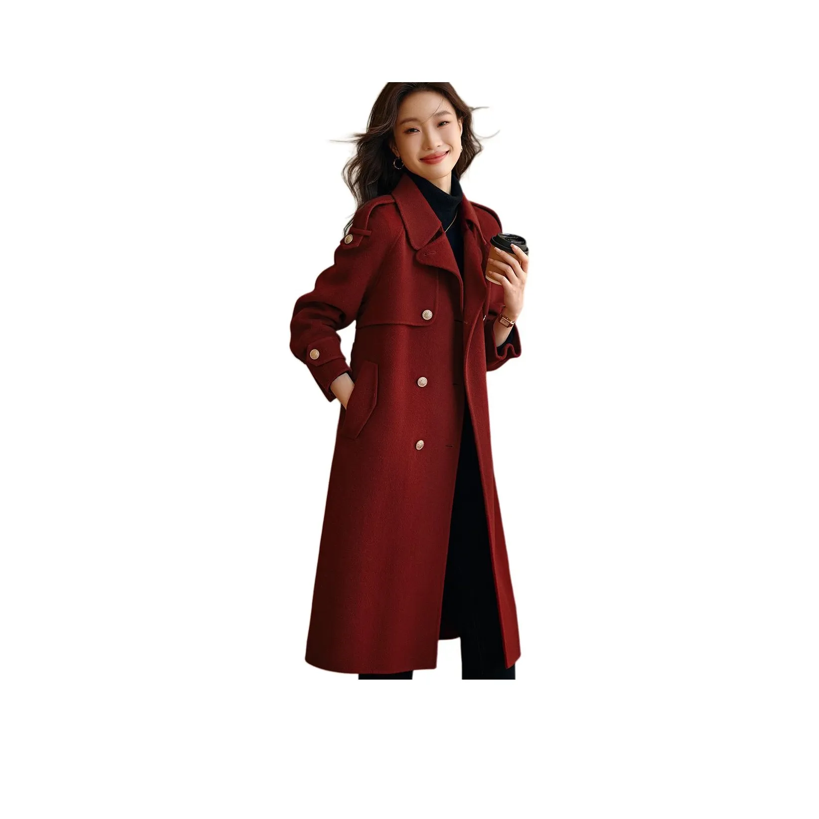 Mo Han Yi Mei Куртка Женская Бордовая