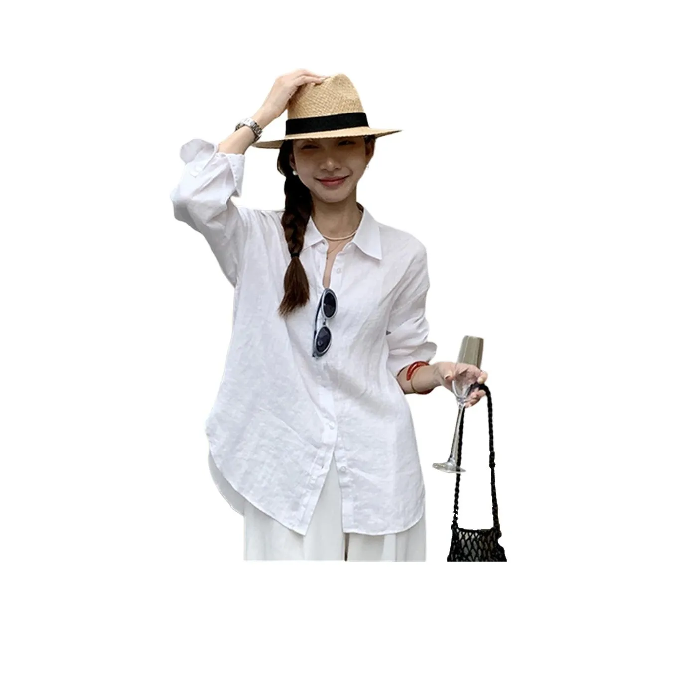 JECCI FIVE Белый Женские Рубашки