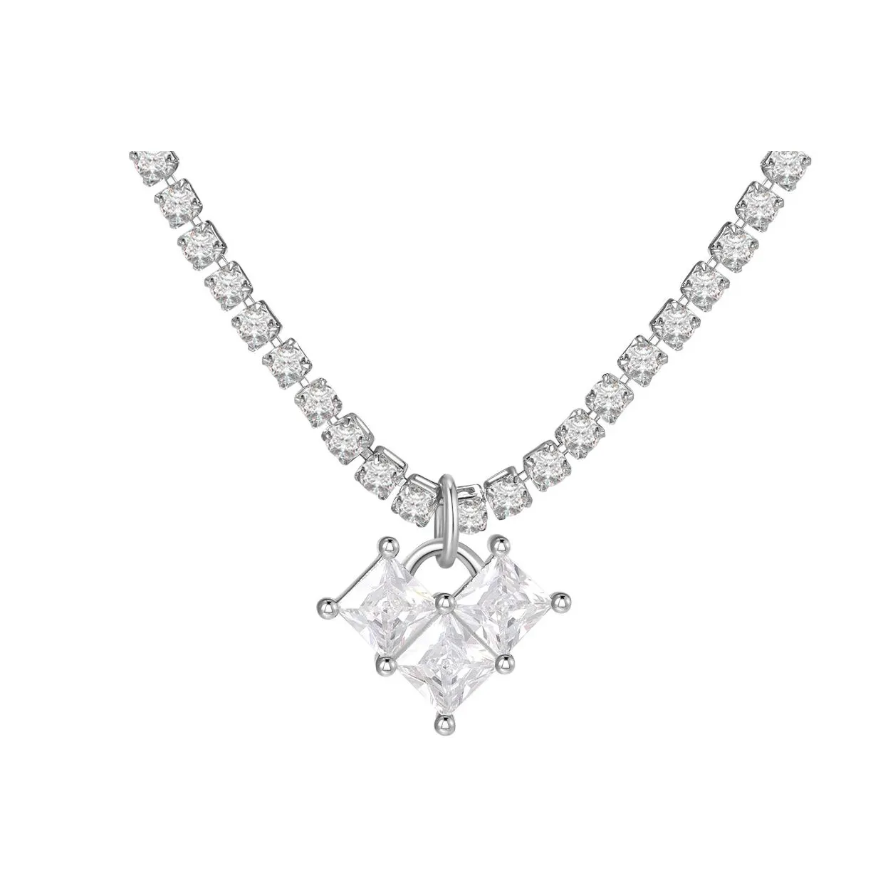 Abyb Charming Ожерелья Серебряные Женские