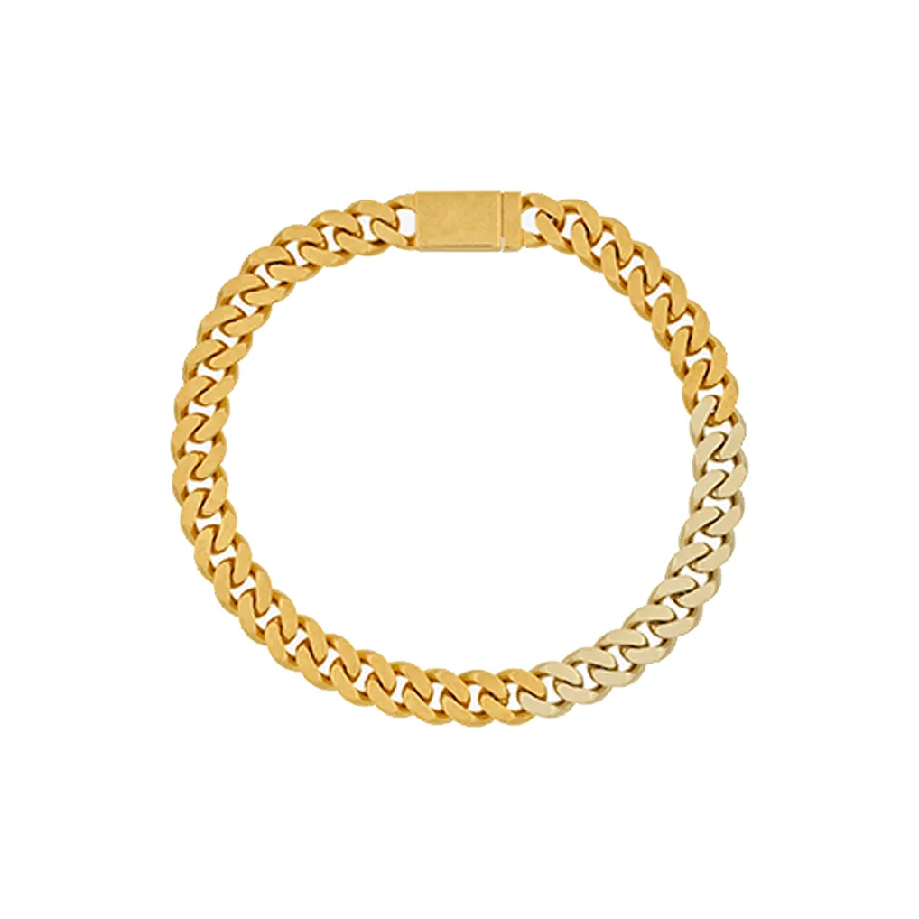 SAINT LAURENT Chain Linked Contrasted Necklace