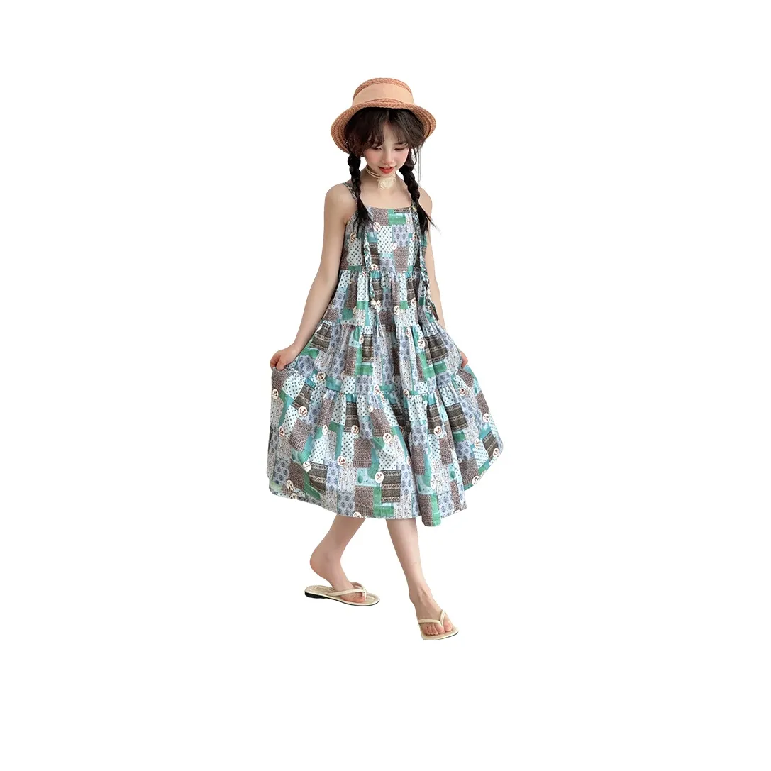 Because no Платье Богема Зеленый Детский