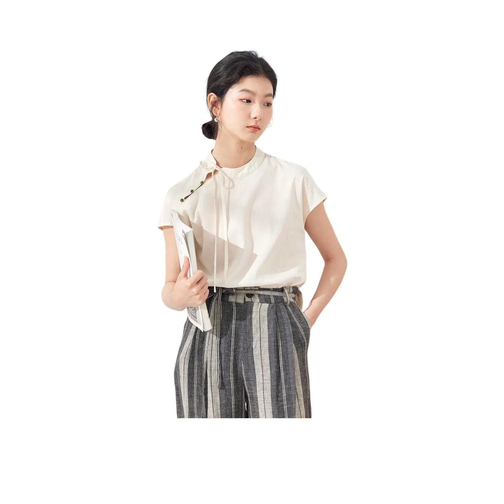 ZIMO Конопля Женские Рубашки