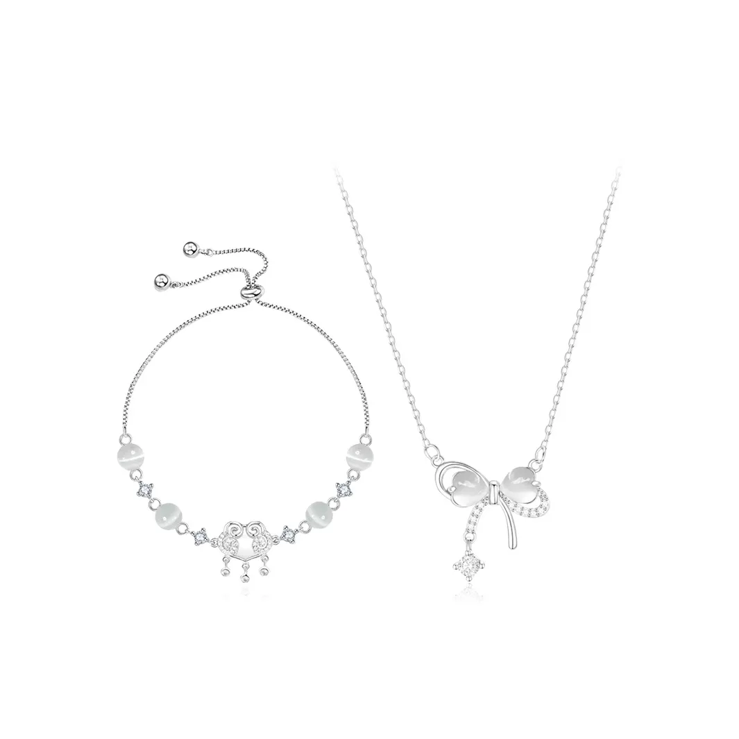 Inkopper Стекло Кошачий глаз Ожерелья Женские