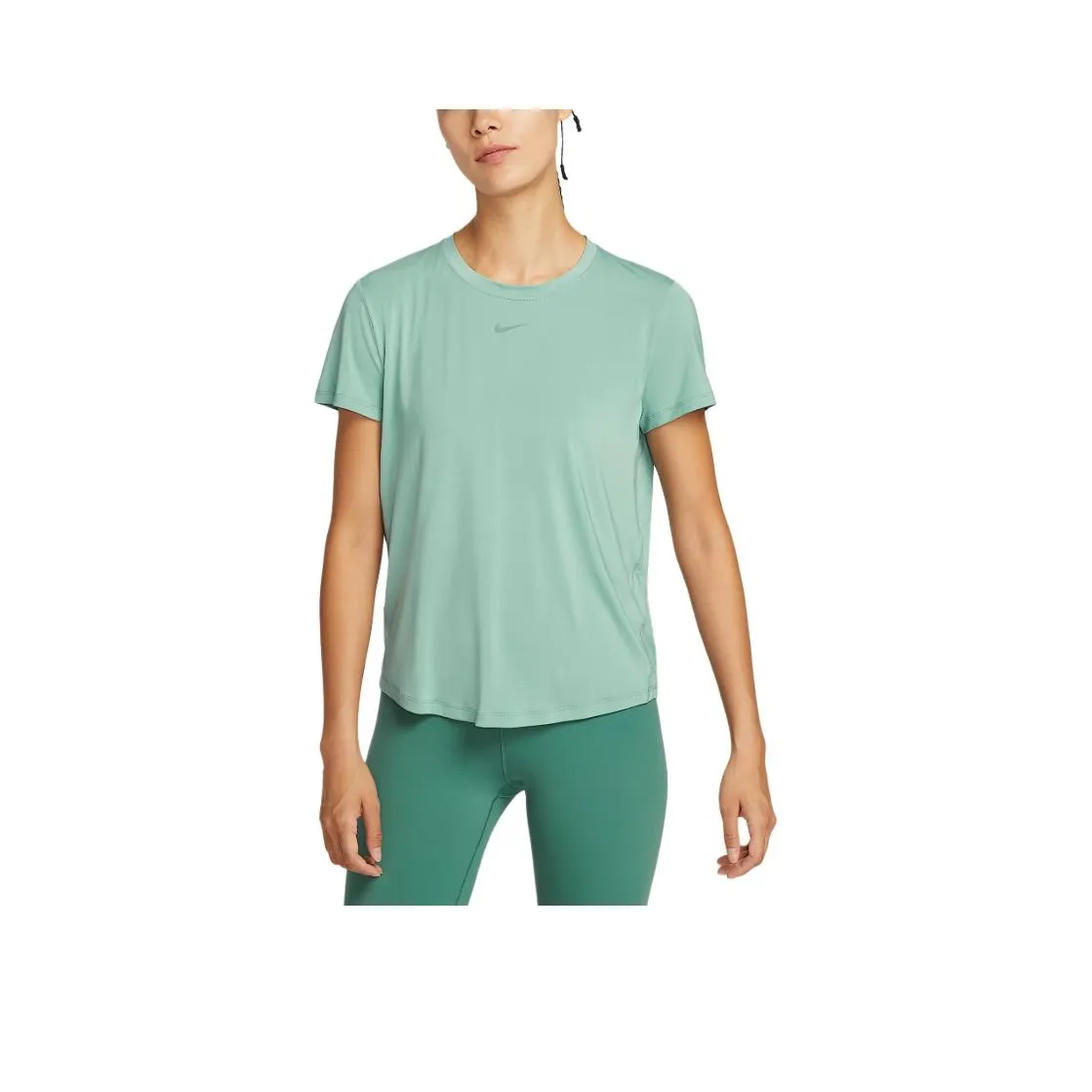 NIKE Dri Fit Металлический серый/Белый Женские Футболки