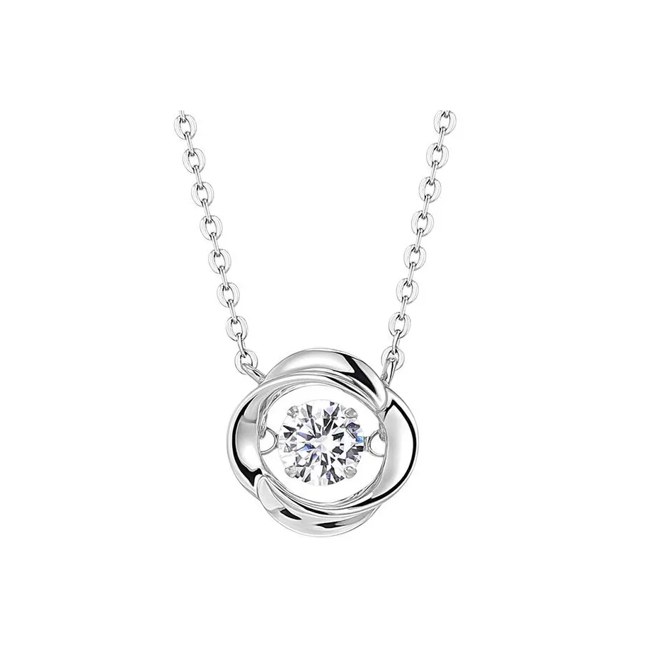 KADER 925 Sterling Silver Necklaces Women's Silver Box Christmas Gift For Female Friend