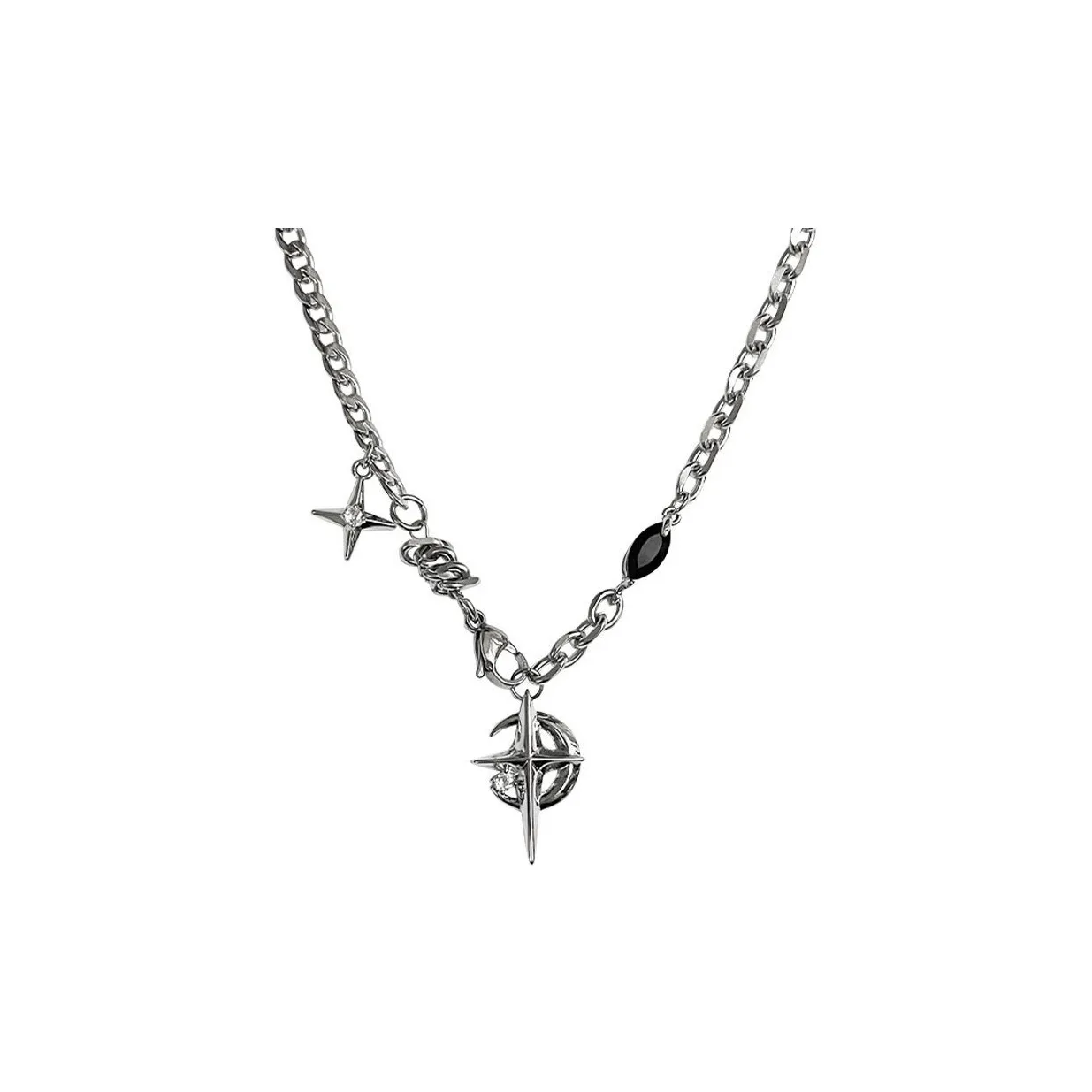 PIARA Титановые стальные ожерелья для мужчин