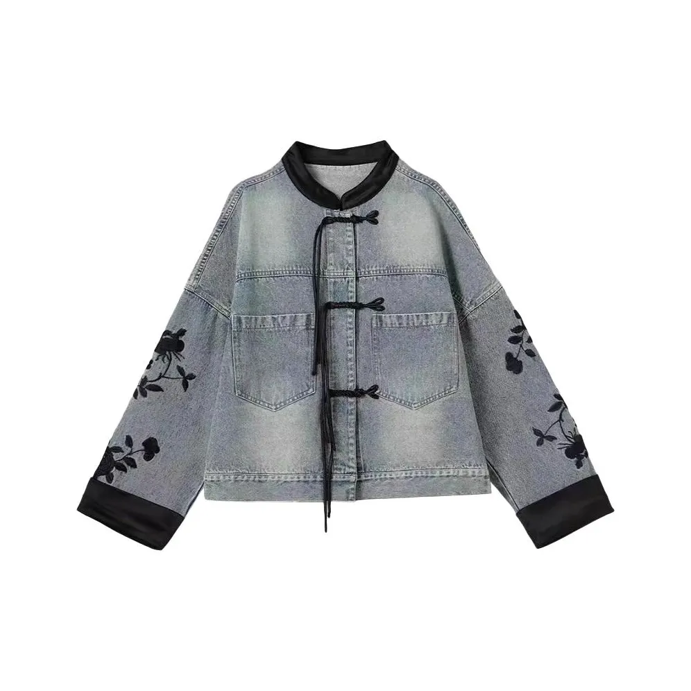 Meanalot Синий Женские Джинсовые Куртки