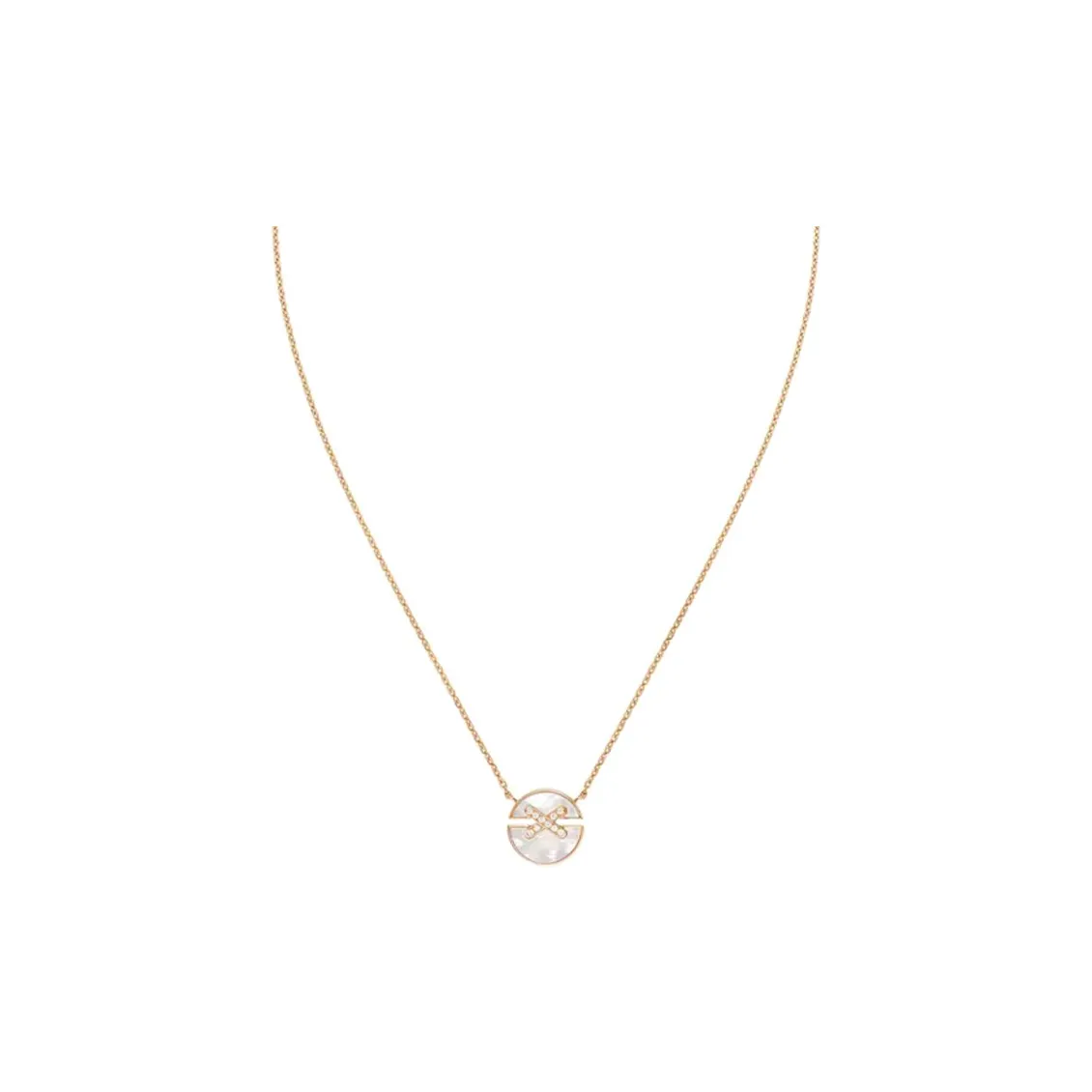 Chaumet Rose Gold, Mother Of Pearl, Diamond Necklaces Women's