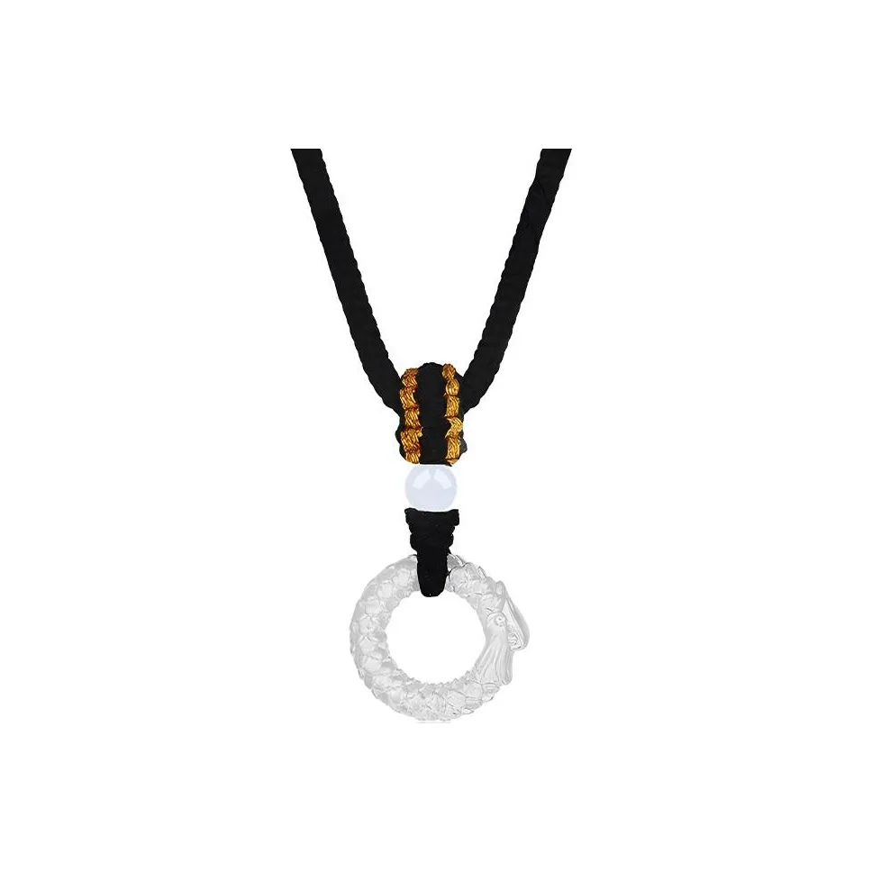 Best Wishes Chalcedony Jade Necklaces Unisex