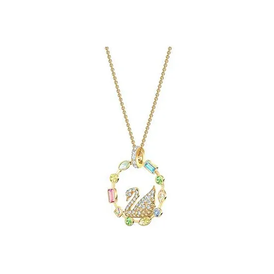 Swarovski Rainbow Swan Necklaces Women's