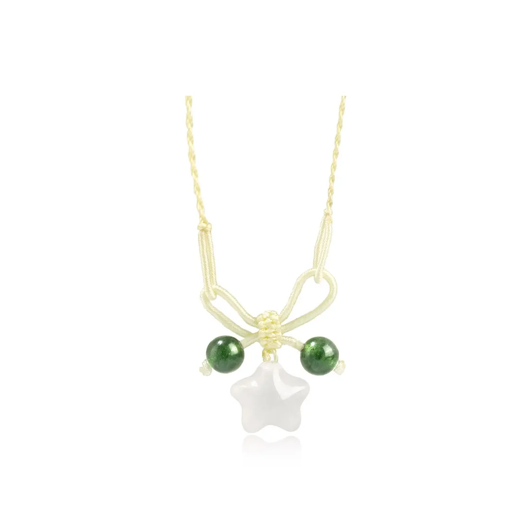 JOLLY SEASONS Цветное стекло Нефритовые ожерелья Женские