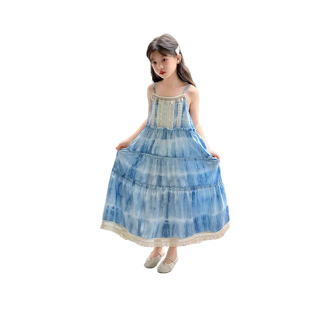 Because no Синий Платья для детей