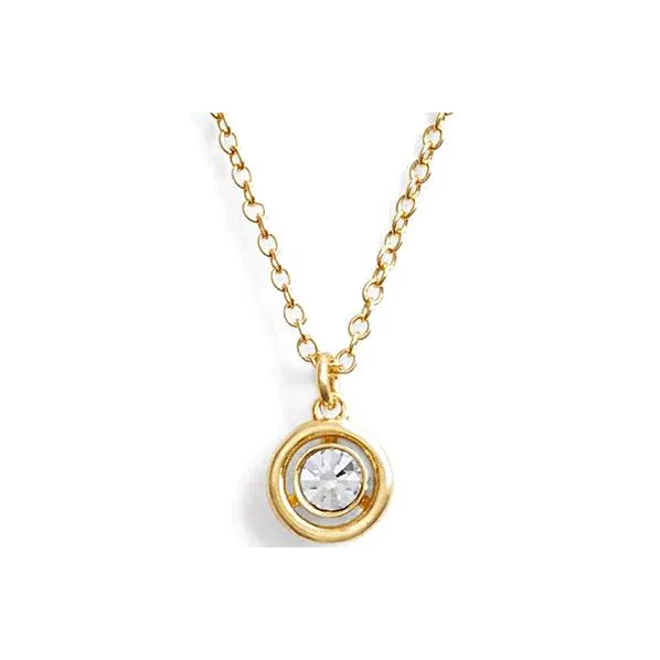 COACH Brass, Glass, Cubic Zirconia Necklaces Women's Gold