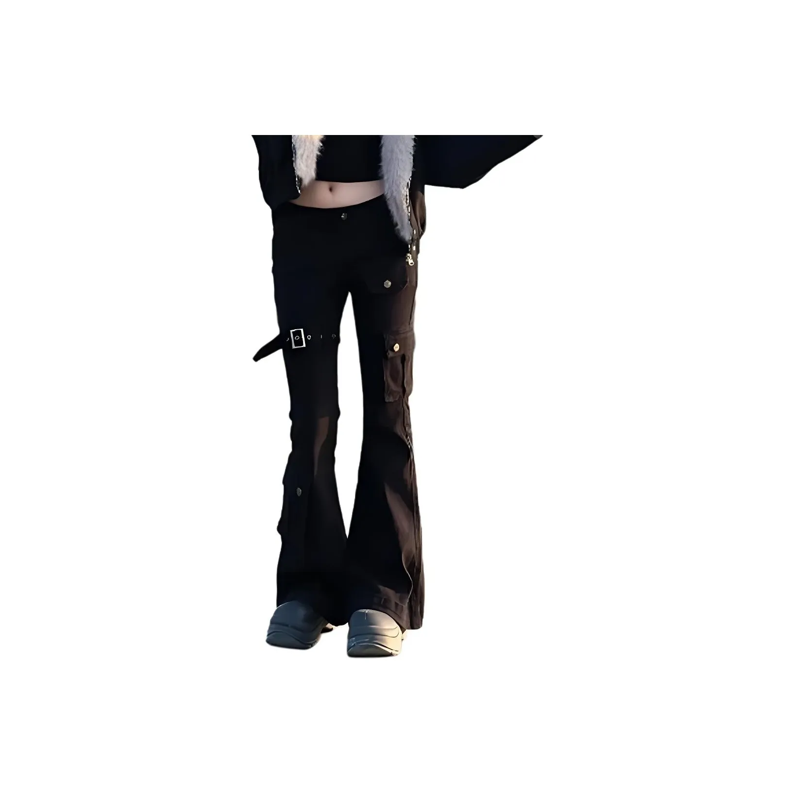 AN Черные Женские Карго Брюки