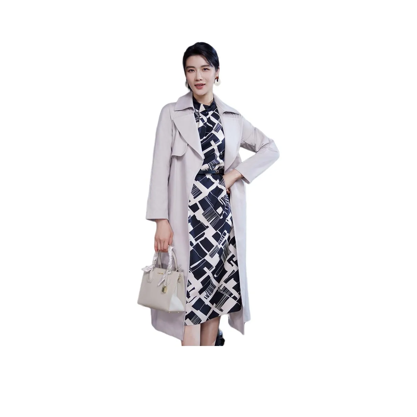 BBLLUUEE Trench Coats Women's