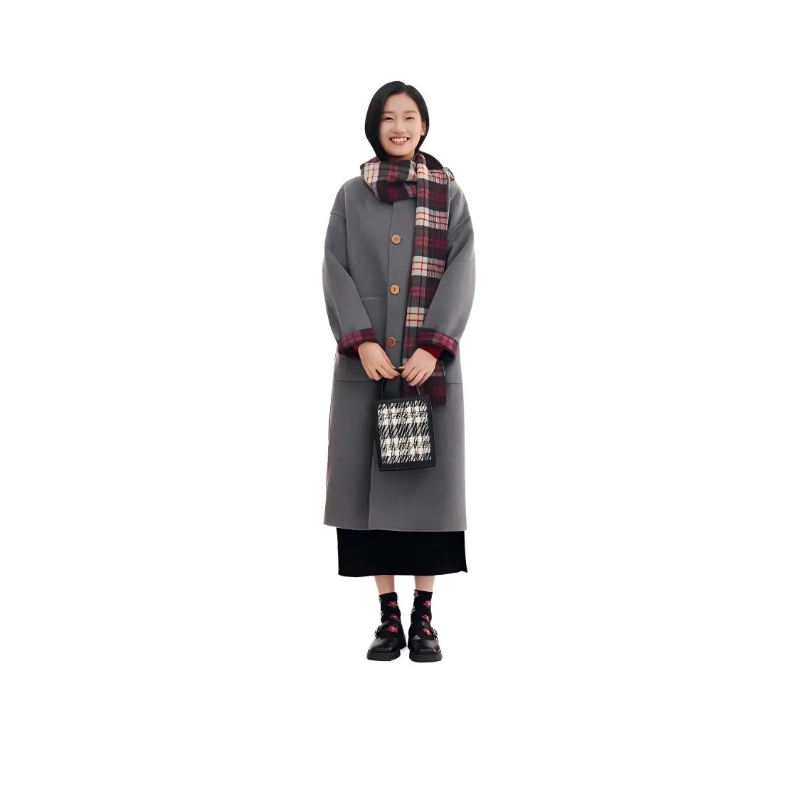Fragment Coat Women's Dark Gray
