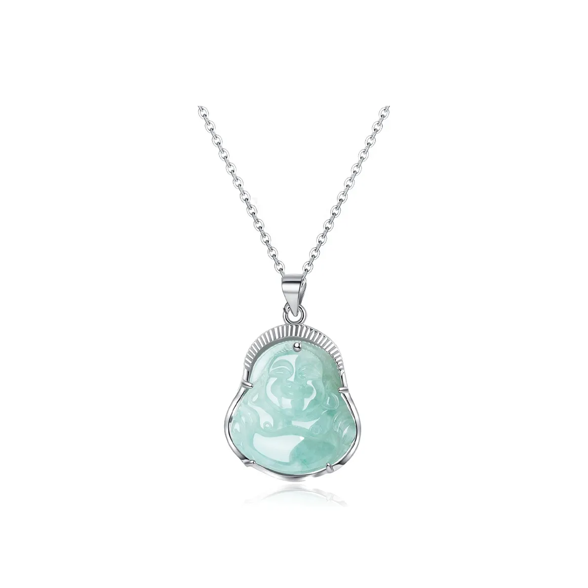 Best Wishes Bean Type Jadeite Necklaces Unisex