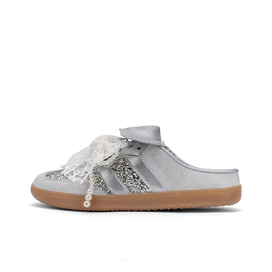 KATHU STA Домашние тапочки Женские Ярко-серебристый