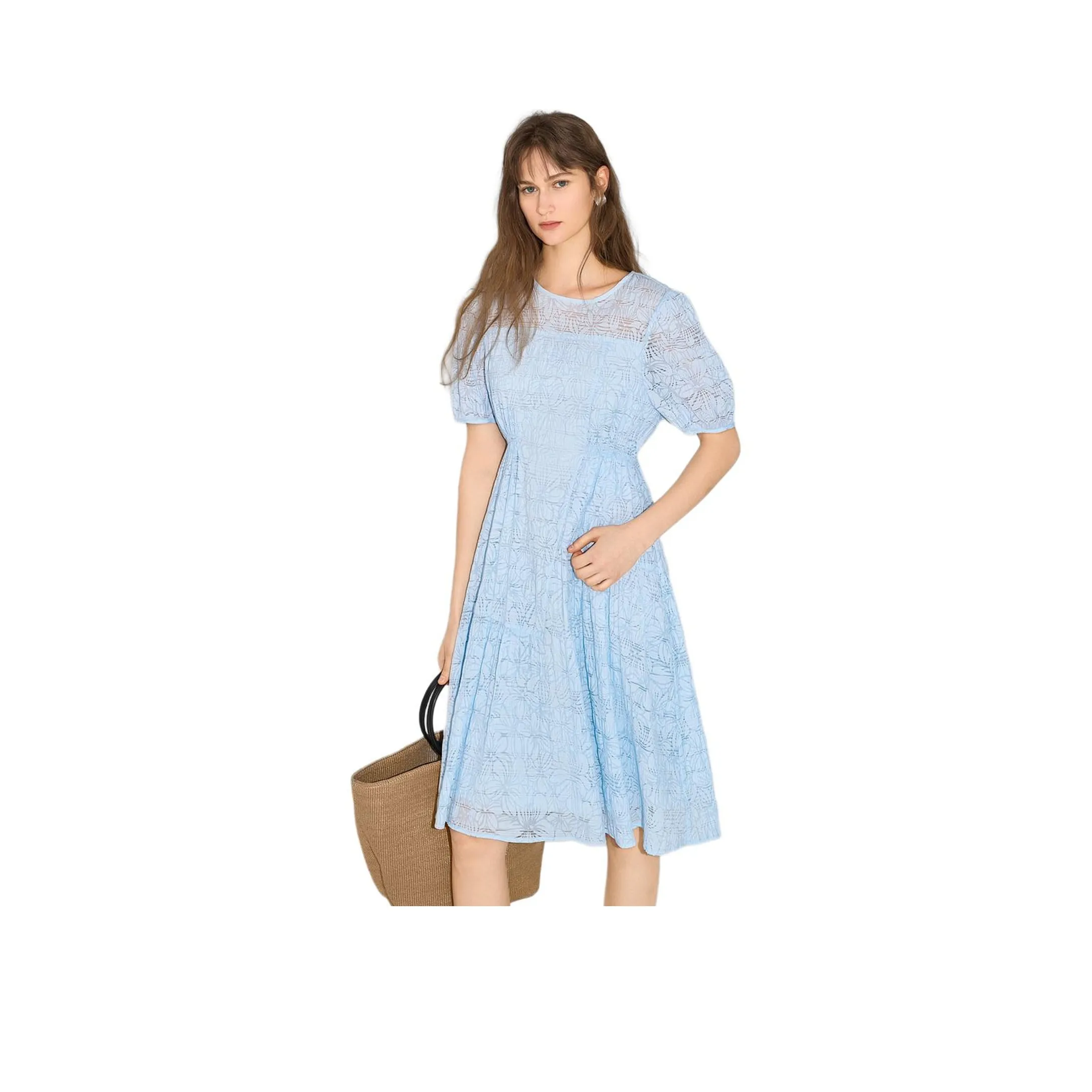 Bethine Short-Sleeved Dresses Women's Light Aqua Blue