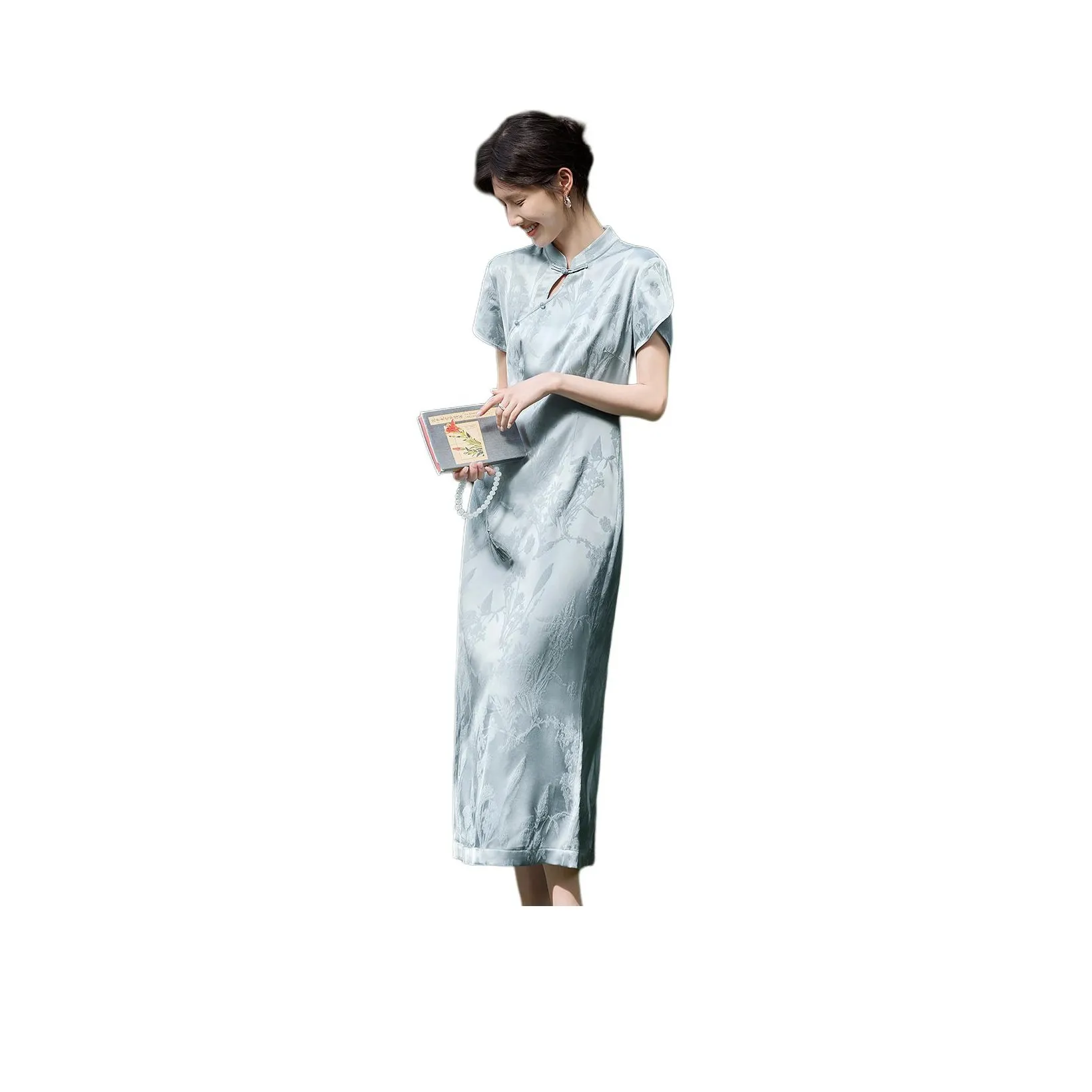 XWI Cheongsams Women's Lake Blue
