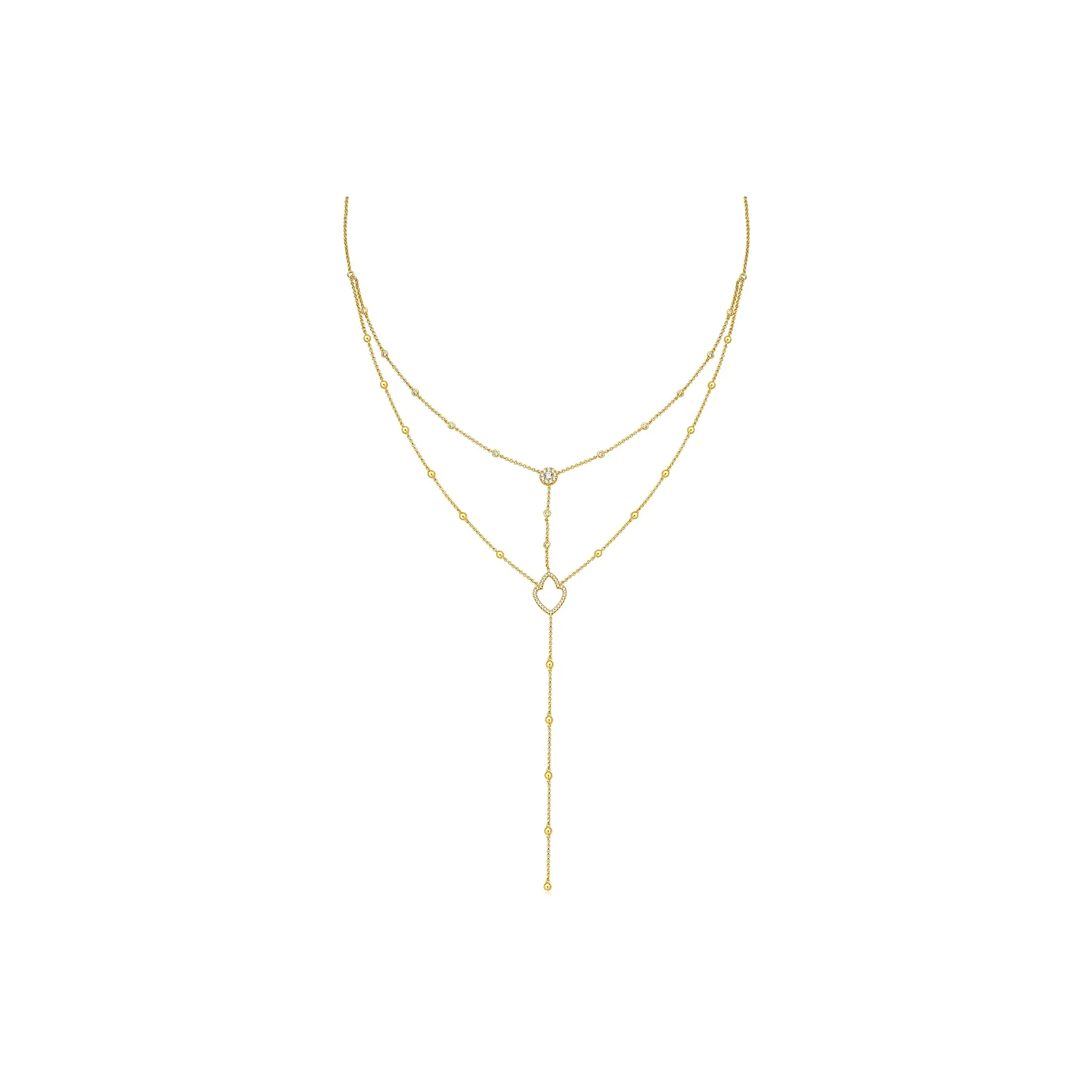 Apm Monaco SOLEIL Медный сплав Ожерелья Унисекс Золото