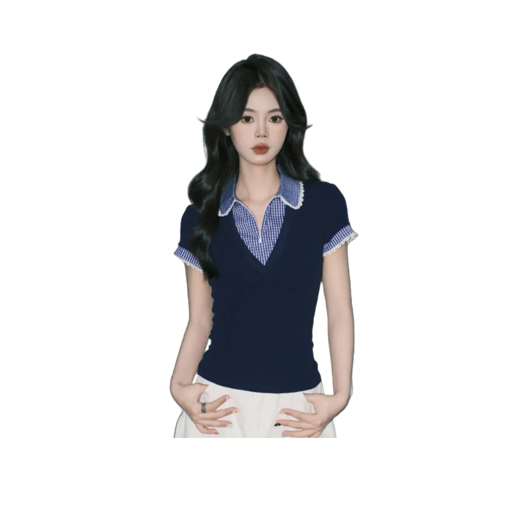 FOREVER 21 Стандартная футболка женская королевский синий