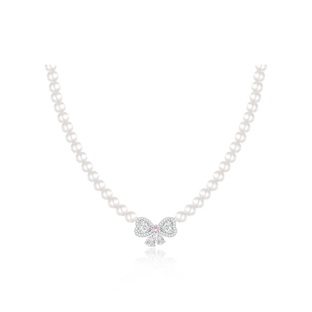 FANCI S925 Silver Shell Pearl Necklaces Women's