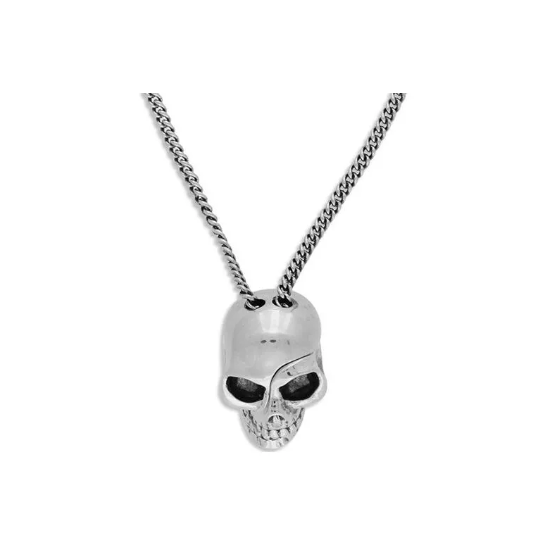 Alexander McQueen Logo Plaque Chained Necklace