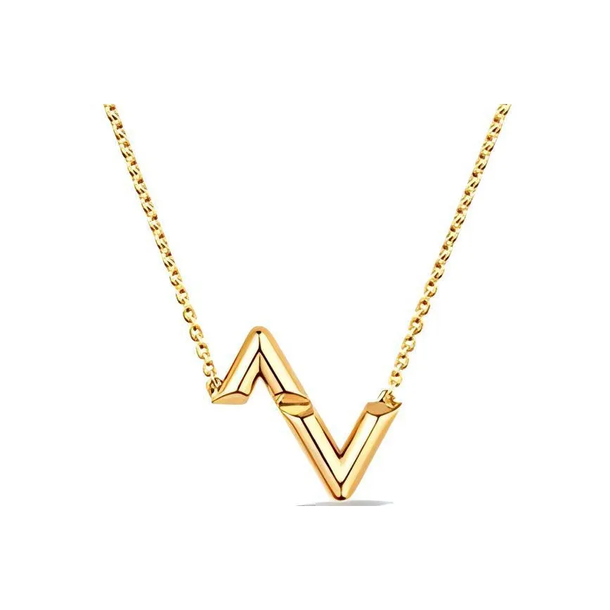 LOUIS VUITTON Lv Volt Upside Down Pendant Yellow Gold
