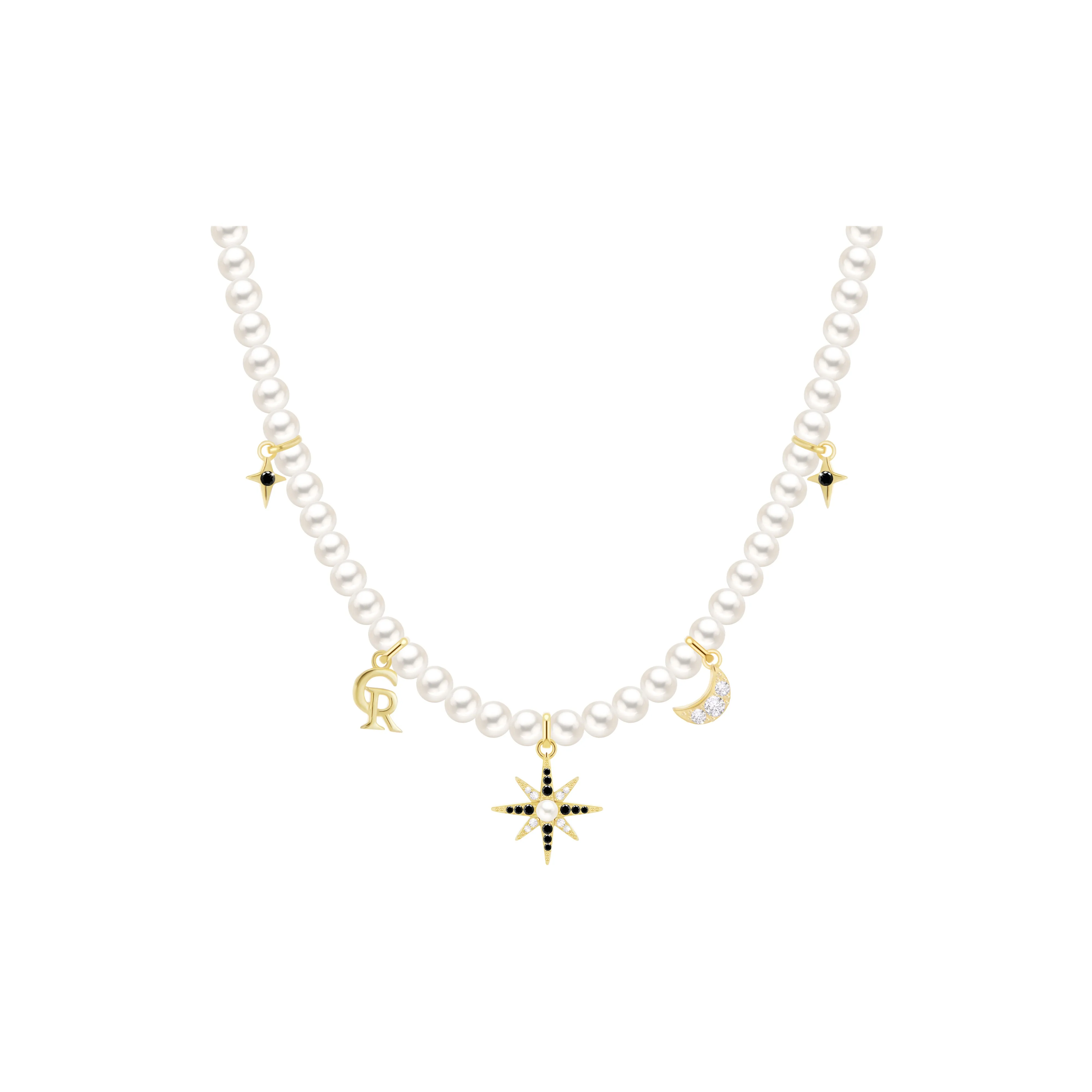 CHARLOTTE RAFFAELLI· Латунь Жемчужная раковина Циркон Ожерелье Женское Белое