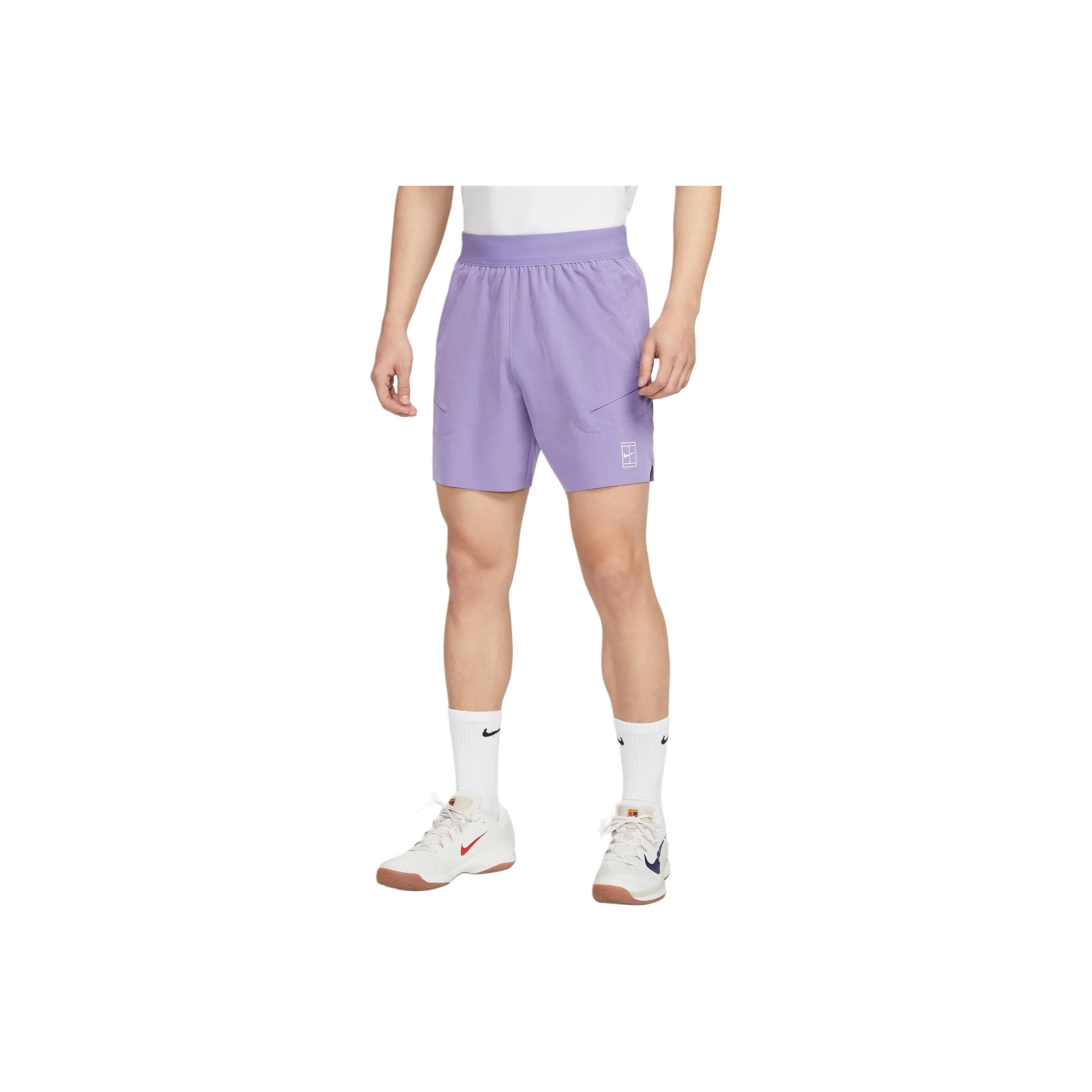 Nike Court AdvantageDri Fit Tennis Bottom Men's Soft Purple/White