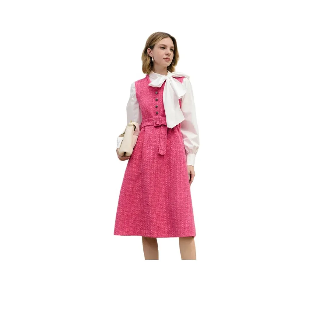 Anmani Длинное платье с длинными рукавами женское