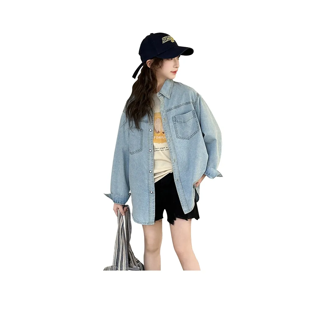 Because no Рубашка Светло-синий Children Возраст 3-7 лет