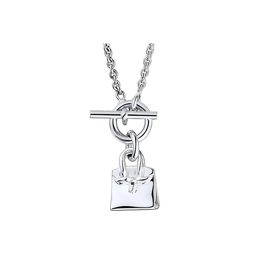 HERMES Amulettes 925 Sterling Silver Necklaces Women's