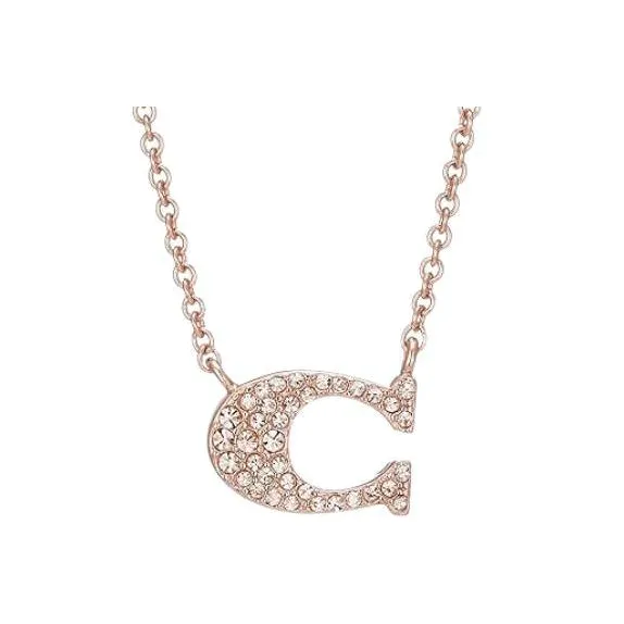 COACH Металл Розовое золото Ожерелья с покрытием из латуни Женские