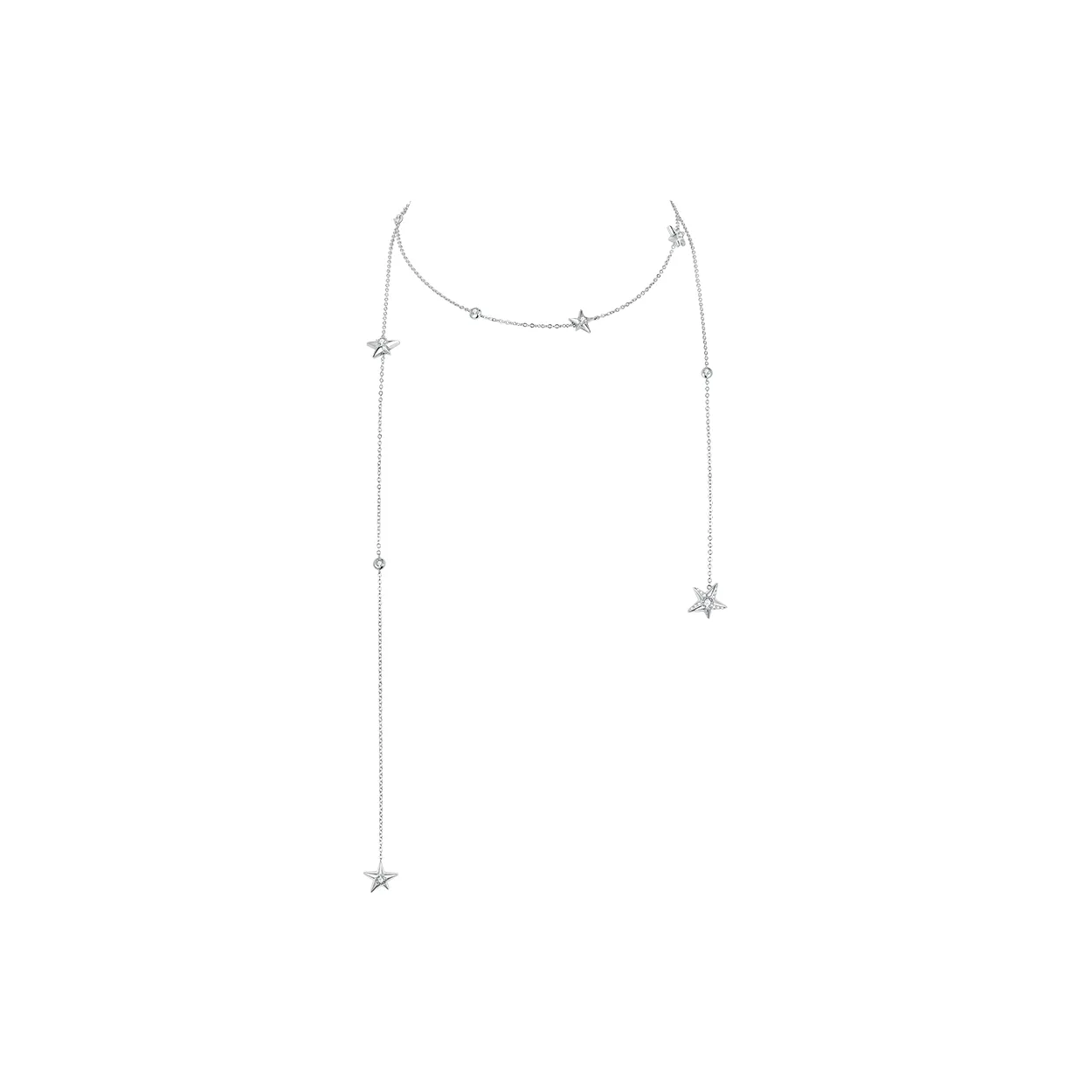 ZEGL Медный покрытие белым золотом ожерелья женские