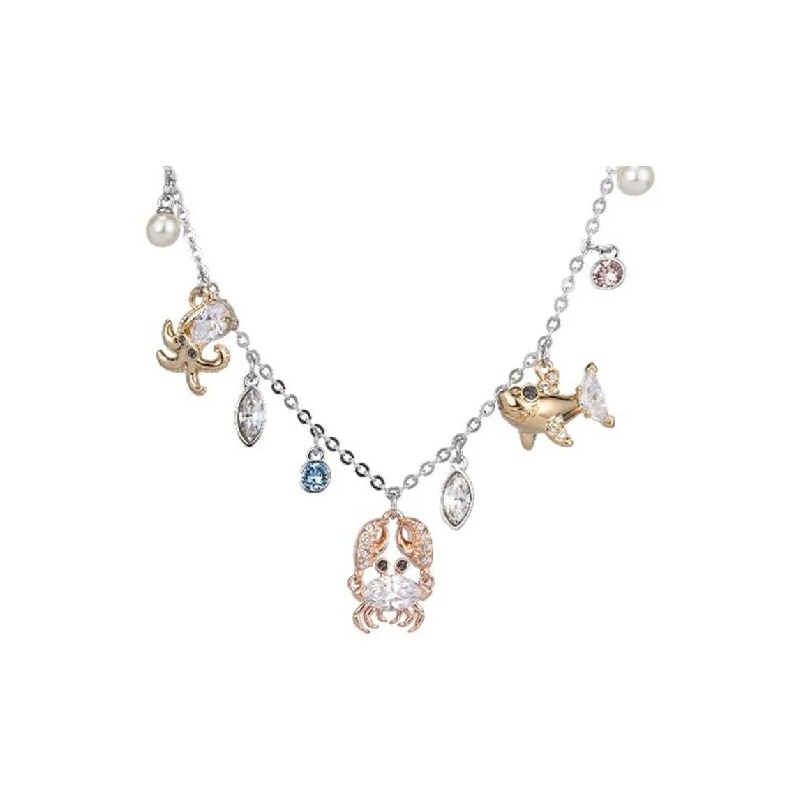 Swarovski Ocean Alloy Ожерелья Женское Серебро