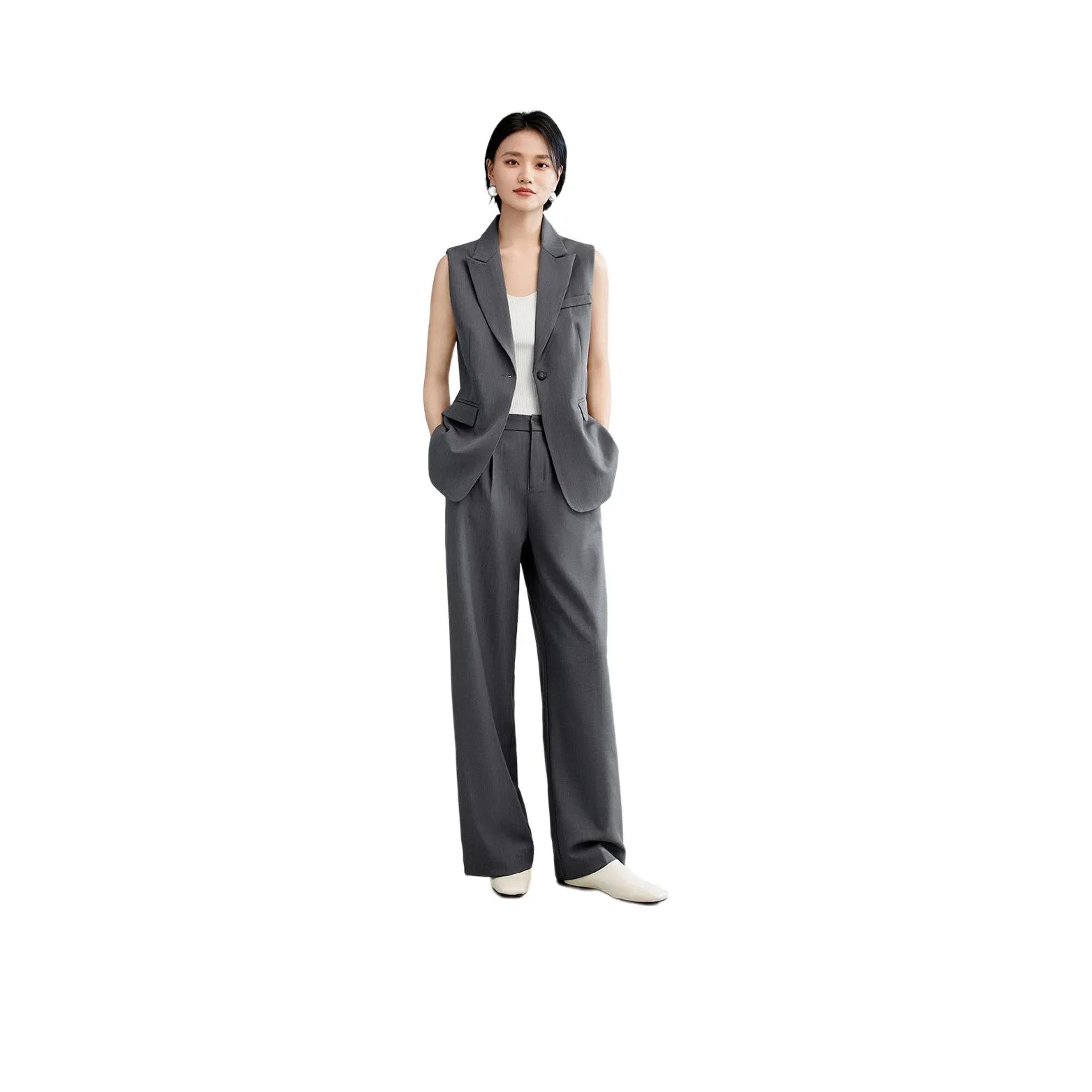 IHIMI Casual Suit Women's Mist Gray
