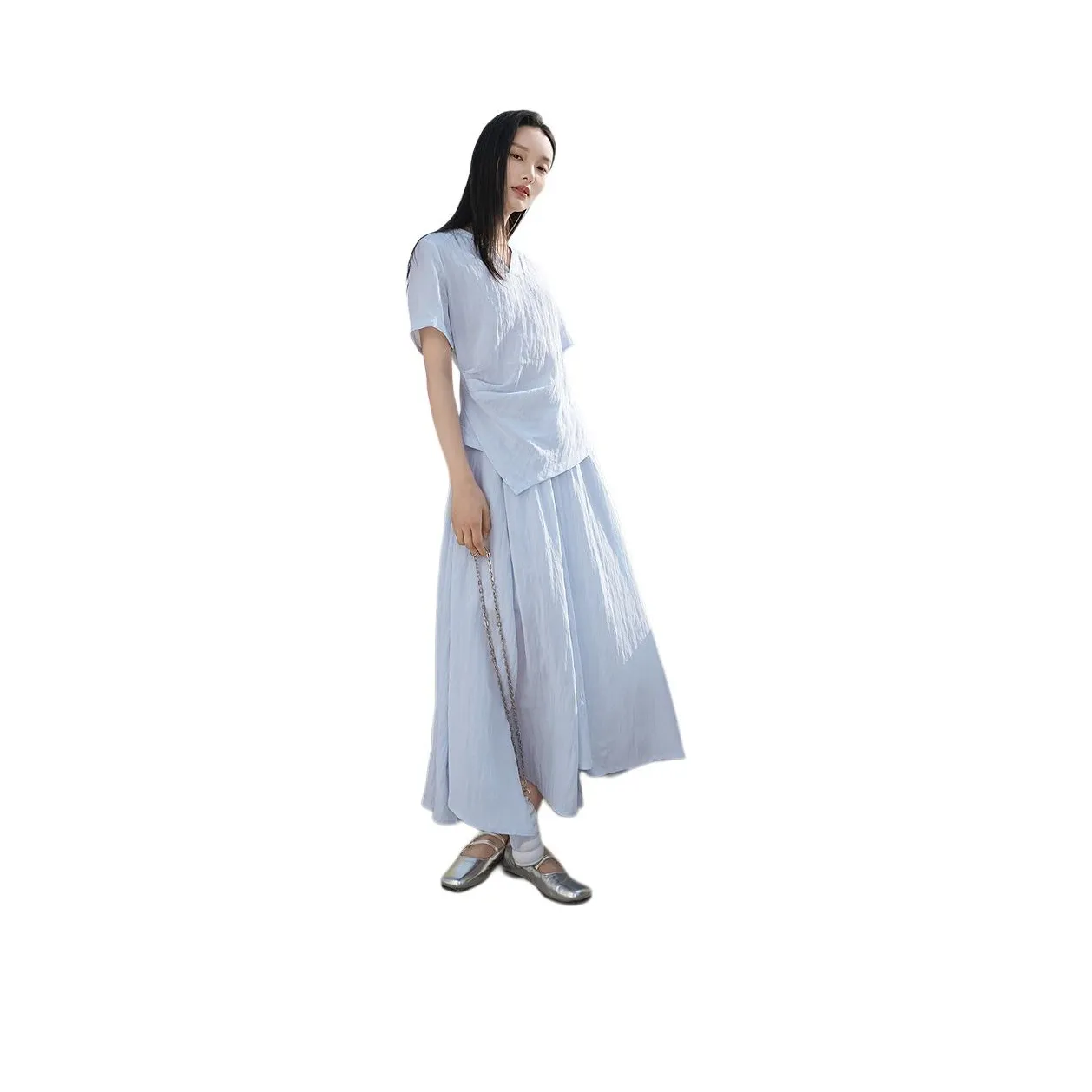 Fragment Casual Suit Women's Light Blue