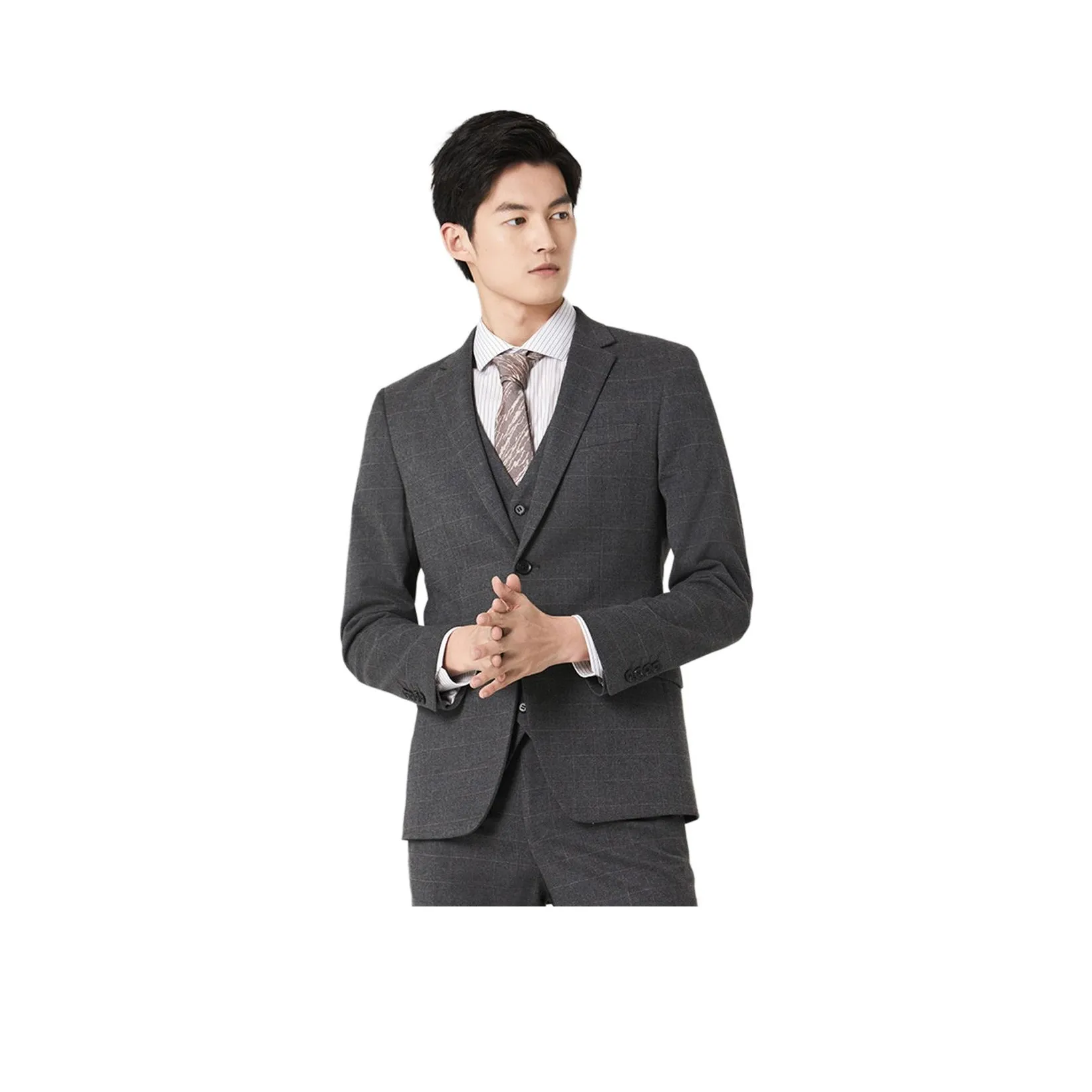 SUNDANCE Темно-серый Мужской Деловой костюм