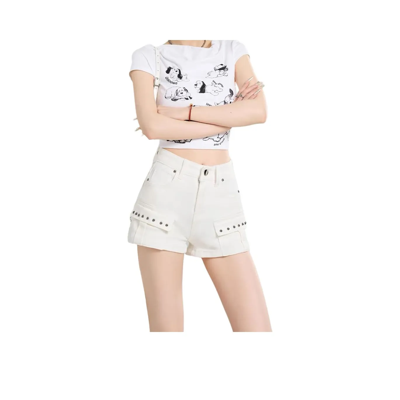 NHZN Джинсовые шорты Женские Черные