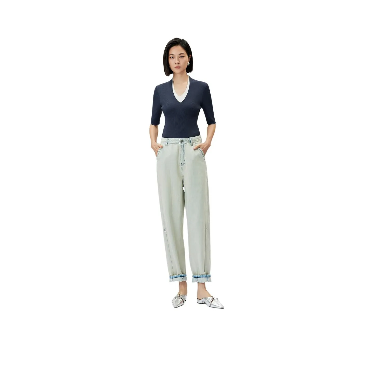 HERLAND Jeans Women's Light Blue