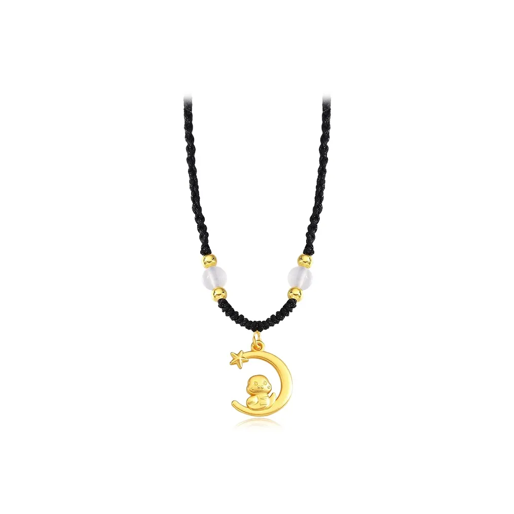 WANLIACC Alloy Moon Snake Necklace Women's