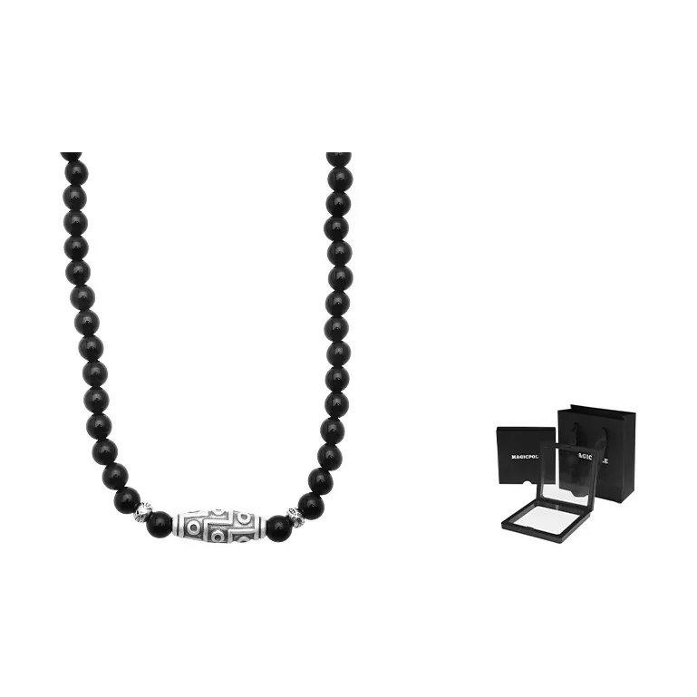 MAGICPOLE Obsidian Necklaces Unisex