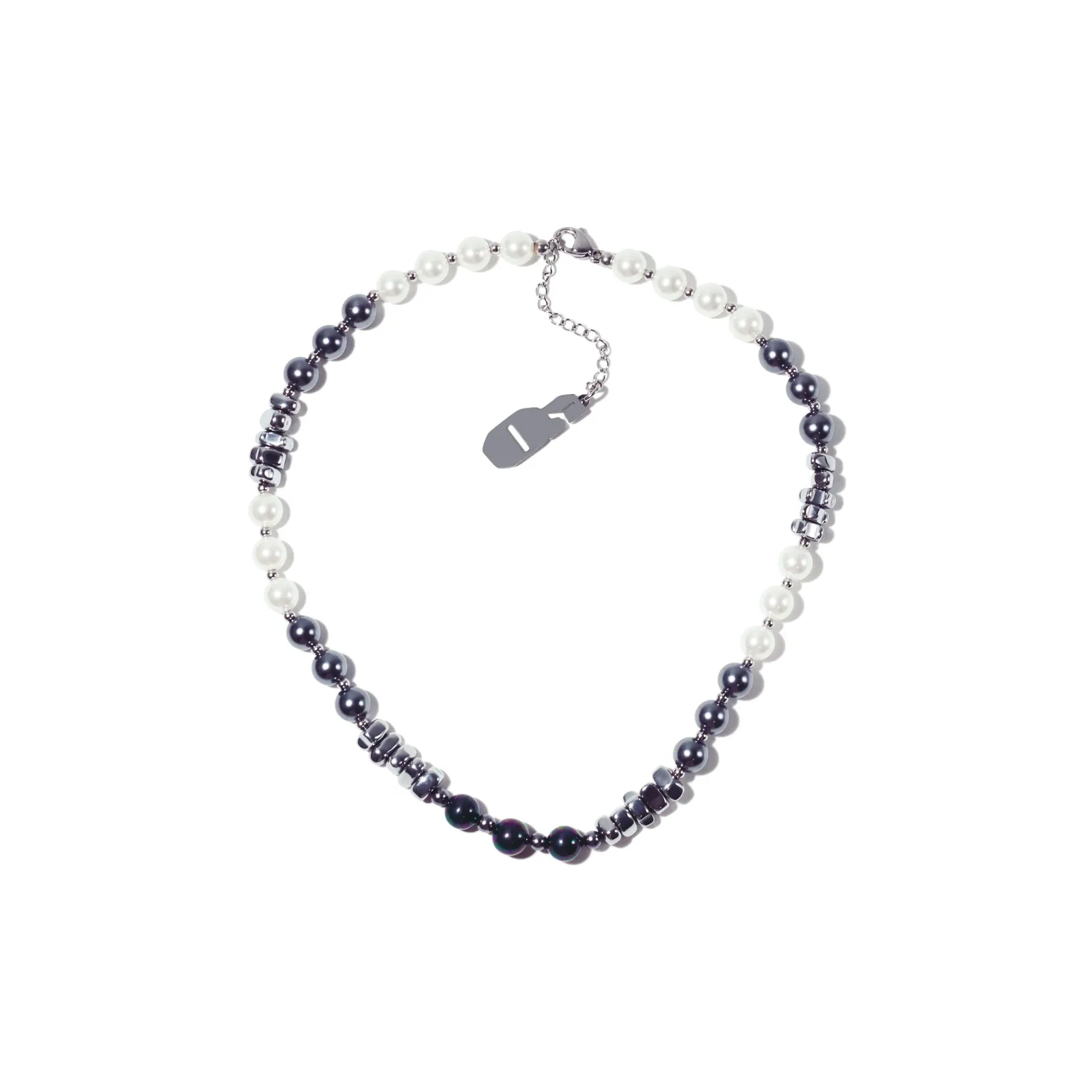 Get'em ON Смешанный Бисерный Серебряный Титановая Сталь Ожерелья Унисекс