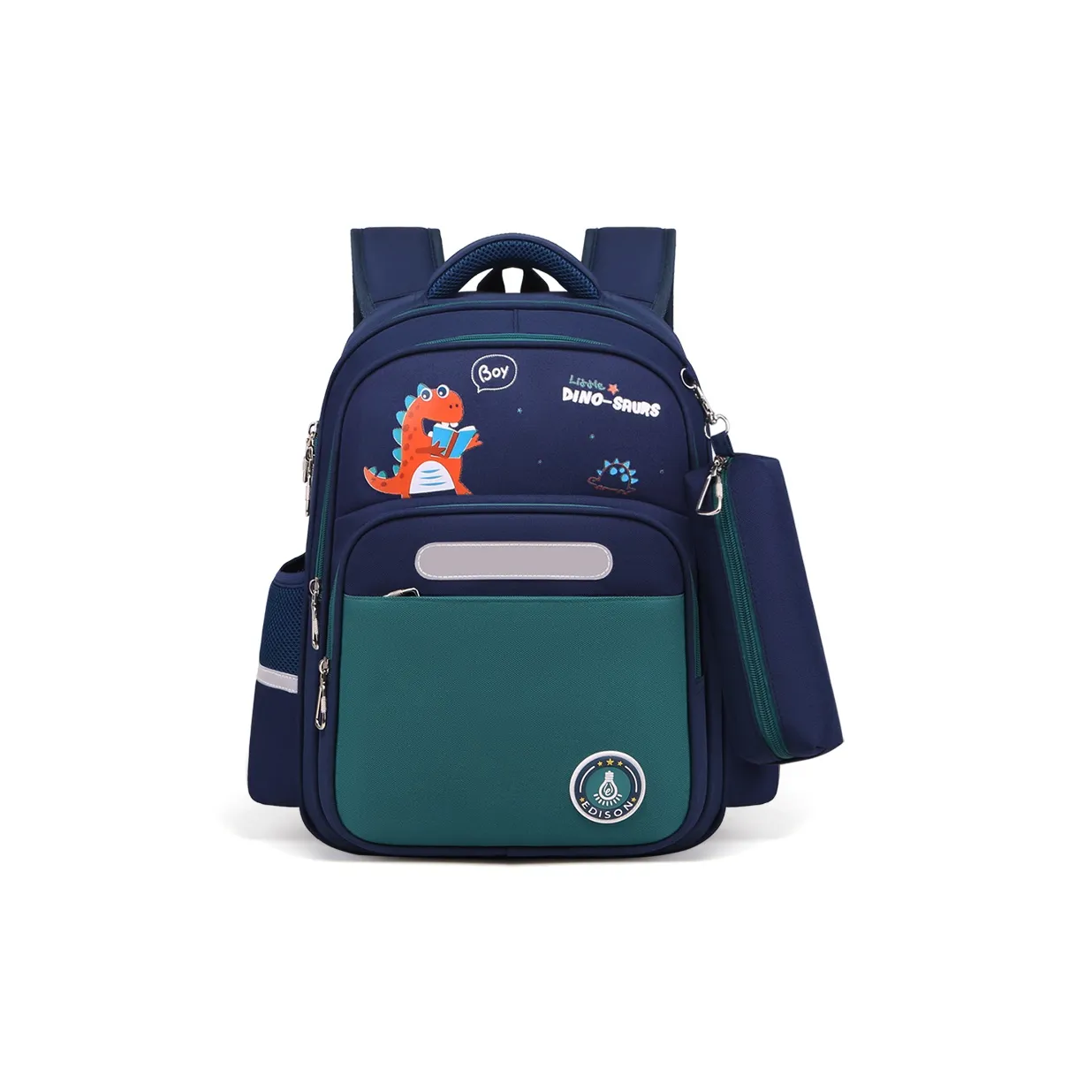 EDISON Полиэстер Студенческая сумка Стандартная Унисекс Little Динозавр Little Розовый Слон