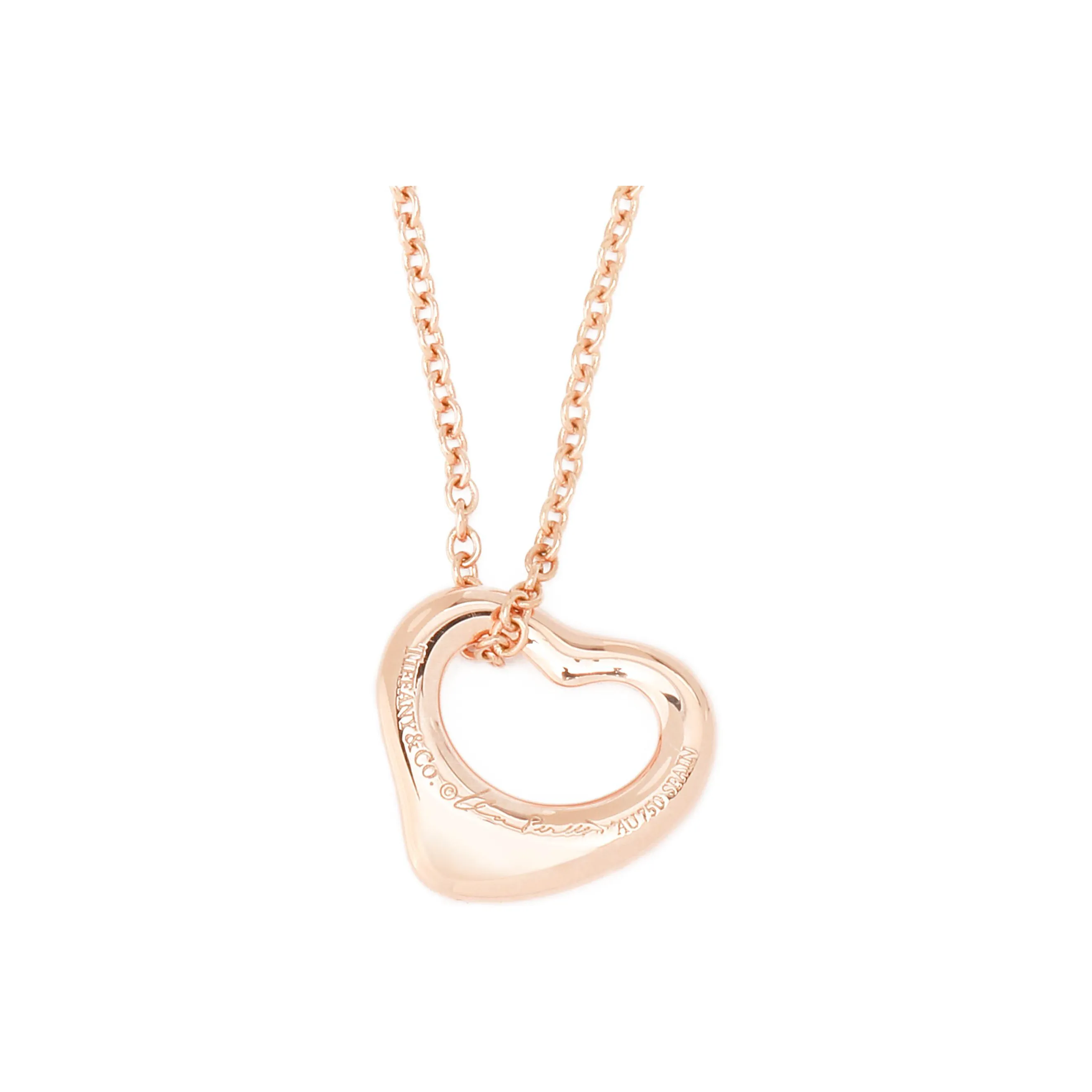 TIFFANY & CO. 18K Rose Gold Necklaces Women's Rose Gold