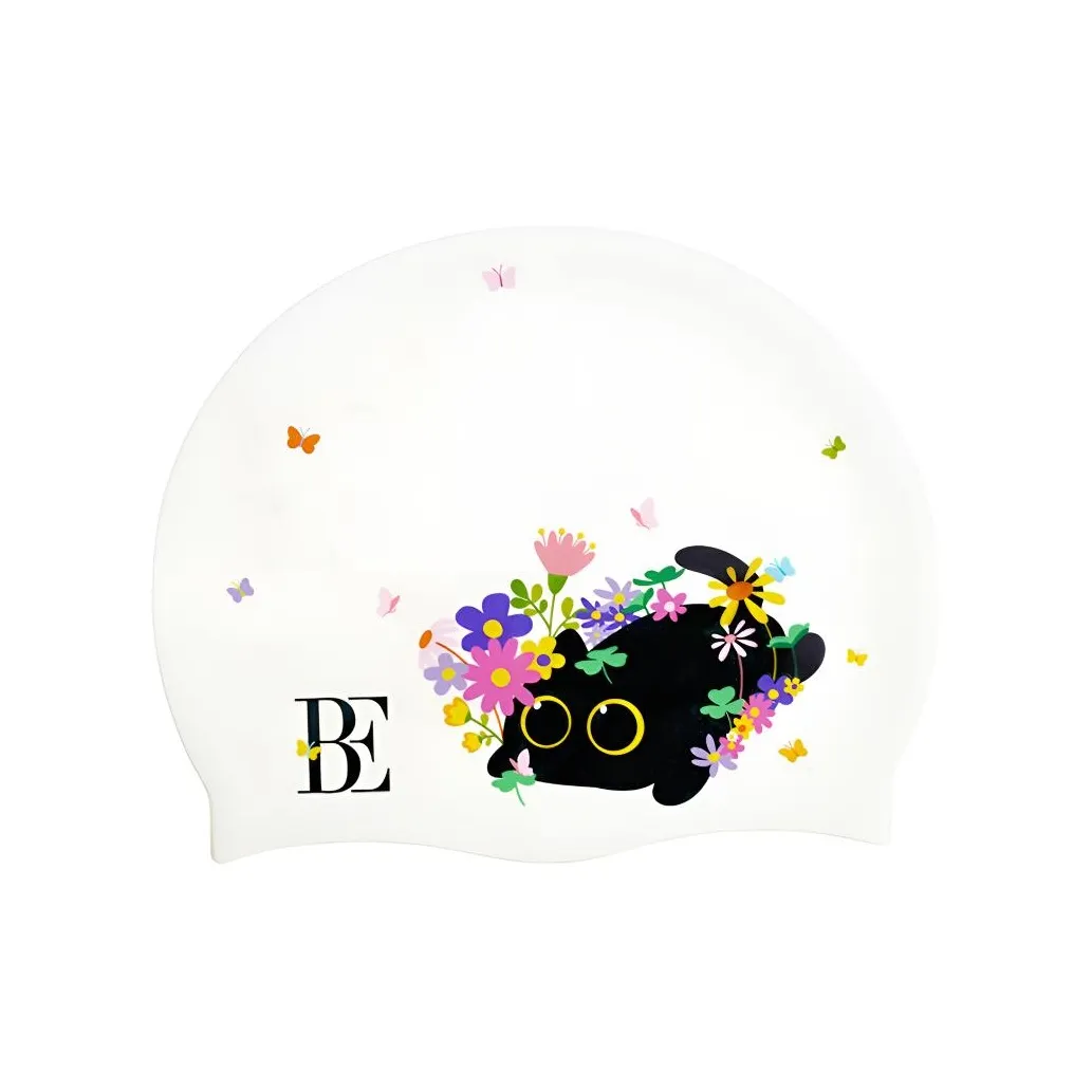 BALNEAIRE Swimming Caps Silicone Women's 20*24cm White